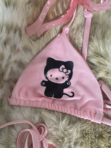 Pink Kitty Bikini