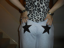 Load image into Gallery viewer, Sparkly Black Star Joggers
