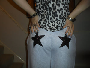 Sparkly Black Star Joggers