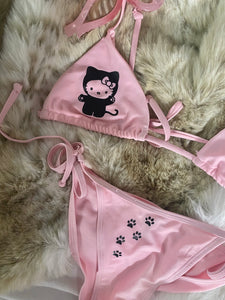 Pink Kitty Bikini