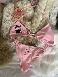 Pink Kitty Bikini