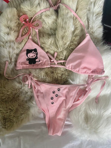 Pink Kitty Bikini