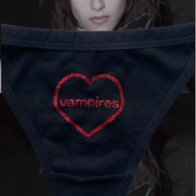 Load image into Gallery viewer, I Heart Vampires Thong
