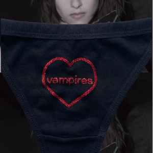 I Heart Vampires Thong