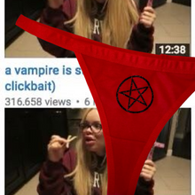 Load image into Gallery viewer, Red Pentagram Thong
