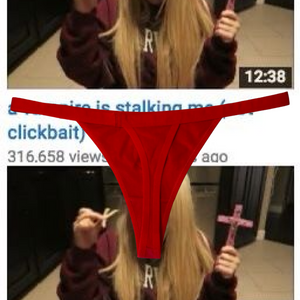 Red Pentagram Thong