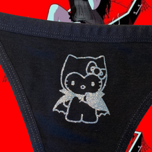 Load image into Gallery viewer, Halloween Vampire Kitty Thong
