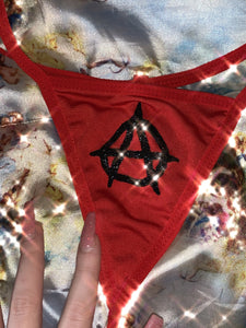 Red Anarchy Thong