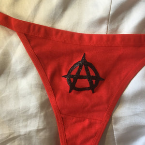 Red Anarchy Thong