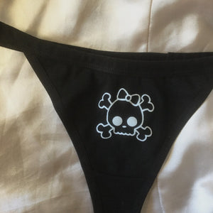 Glitter Skull Thong