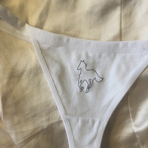 White Pony Thong