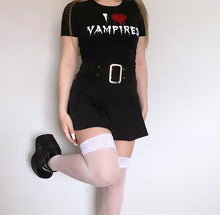 Load image into Gallery viewer, I heart Vampires crop top
