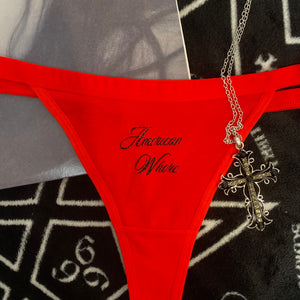 American Whore Thong