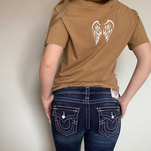 Light Brown Angel Wings T-shirt