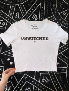 'Bewitched' Sparkly Pentagram Crop Top