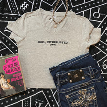 Load image into Gallery viewer, Girl Interrupted Crop Tee
