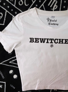 'Bewitched' Sparkly Pentagram Crop Top