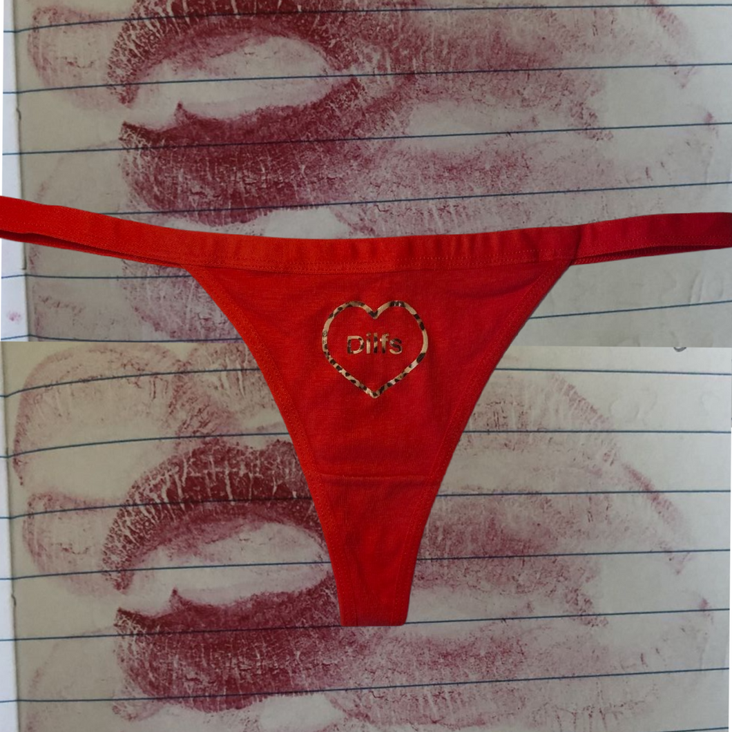 Red ‘Dilfs’ Thong