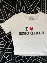 Load image into Gallery viewer, I heart emo girls Crop Tee
