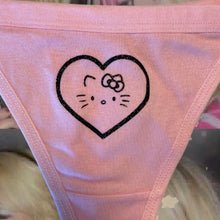 Load image into Gallery viewer, I heart Kitty Thong
