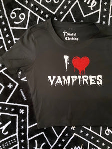 I heart Vampires crop top