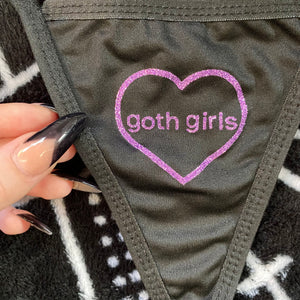 I Heart Emo Girls Thong