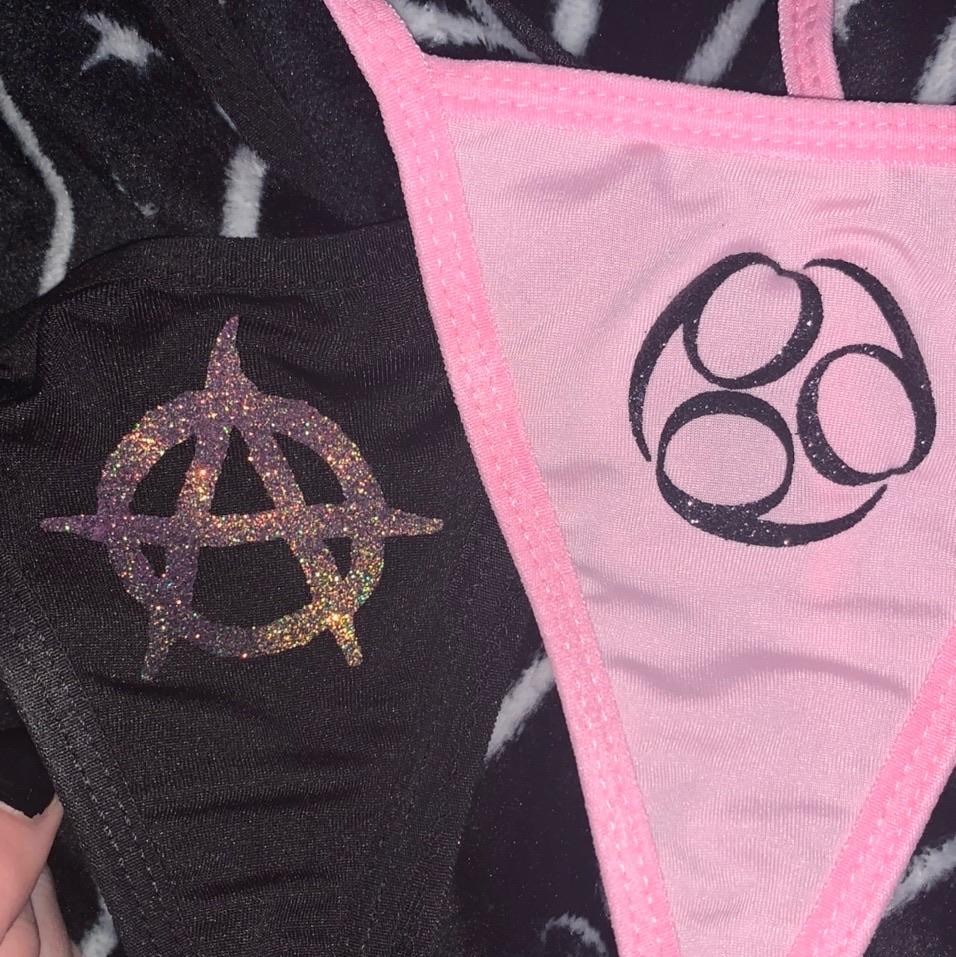 Pink Glitter Anarchy Thong