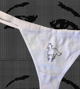 White Pony Thong