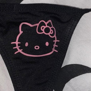 Pink Kitty Thong