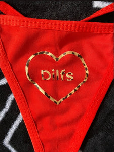 Red ‘Dilfs’ Thong