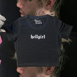 Hellgirl Baby Crop Tee